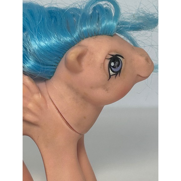 Vintage 1983 My Little Pony G1 Firefly Pegasus Blue Hair Pink Body Hasbro Toy - Picture 7 of 11